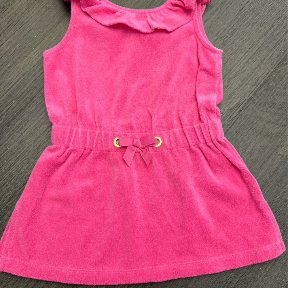 Janie & Jack Pink Terry Coverup Dress